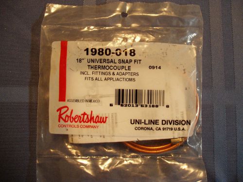 Robertshaw 1980-018 - 18&#034; Universal Snap Fit Thermocouple