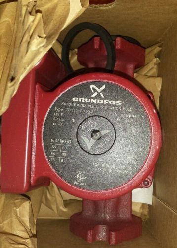 Grundfos ups15-58frc superbrute 3-speed cast iron circulator pump 59896343 for sale