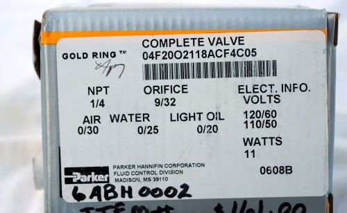 Parker Complete Valve 04F20O2118ACF4C05