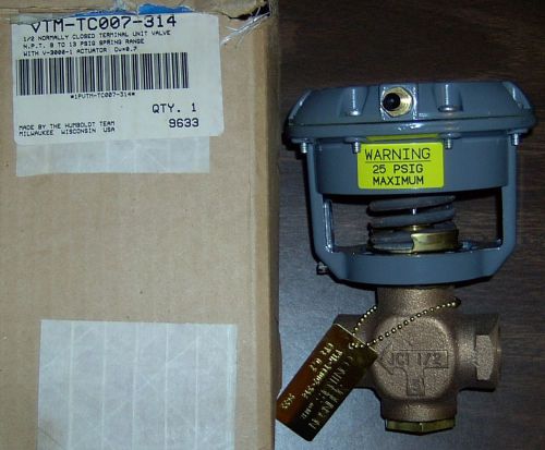 new johnson controls 1/2&#034; terminal unit valve vtm-tc007-314