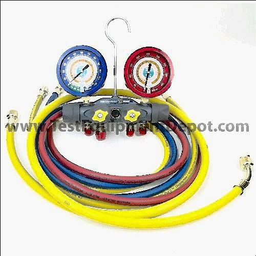 red gauges for sale, Yellow jacket 49955 titan 4-valve test &amp; charge manifold, psi (f)