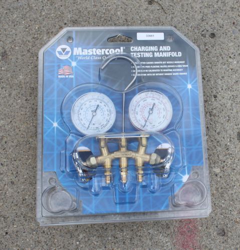 Mastercool 33661 Brass Manifold Gauge Set with Hoses R502 Gauges - NEW