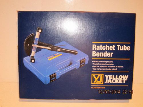 Yellow jacket 60331 ratchet tube tubing bender1/4-7/8&#034; soft copper&amp;aluminum-nisb for sale