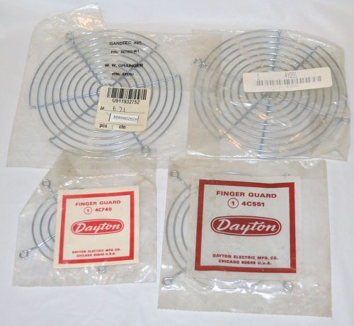 Lot of 4 fan grill finger guard dayton 4c551 4c740 &amp; two 4yd91 for sale