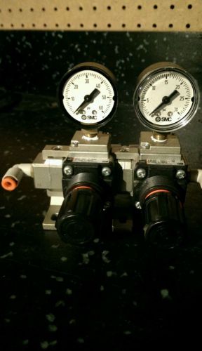 SMC Air Pressure Regulator Model #s AR20-NO1-Z-X406 and AR20-NO1-1Z