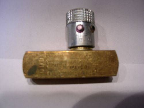 Parker 9f200b brass hydraulic flow control valve (nos: no box) for sale
