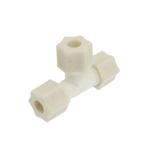 5/13&#034; Hole Dia 3 Ways Water Air Fuel Pipe Plastic Equal Tee Connector