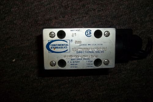Continental hydraulics vs5m-1a-gb-60l-j 120/110 vac directional valve for sale