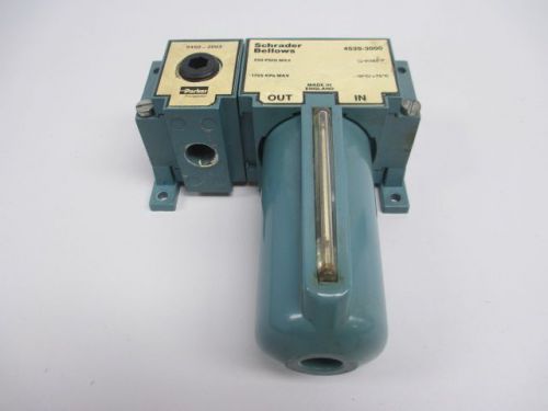 Schrader 4539-3000 modular 1/2in 3/8in npt 250psi air filter 9450-2003 d231360 for sale