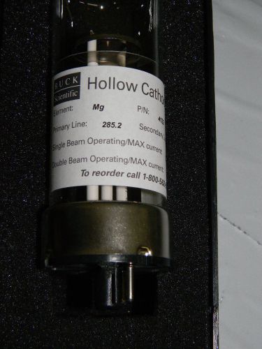 Buck scientific 4132 mg hollow cathode lamp, primary line 285.2, operating ma 3 for sale