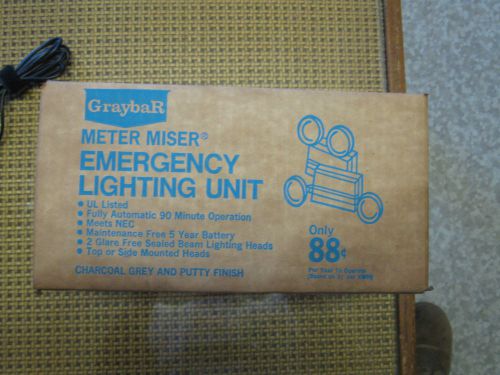Graybar meter miser industrial emergency lighting model gmm-el-2e for sale