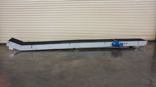 20&#034; x 21&#039; long incline powered conveyor, case box conveying for sale