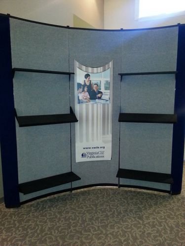 Exhibiter system with shelves for sale