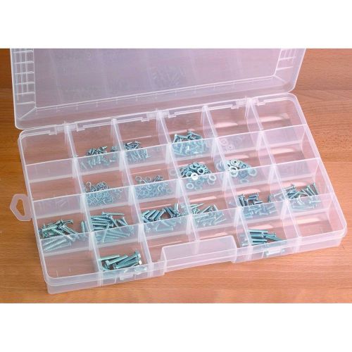 Large 24 Compartment Storage Container For Nuts Bolts Washers Household Use Etc!
