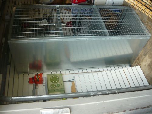 Wire mesh security cage 3 shelf look 30 in x 30 in x 80 in. galvanized for sale
