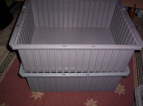 6 Big Plastic Pallet Loading Container, 22&#034;x17&#034;x 8&#034;