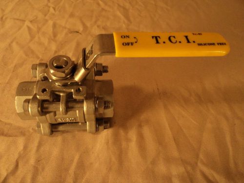 Tci 3/4&#039;&#039; cf8m stainless socket weld ball valve 1000wog for sale