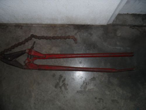 Wheeler rex manual soil pipe ridgid cutter 48&#034; chain for sale