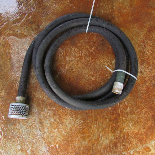 1-1/2&#034; id trash pump suction hose w/ filter &amp; female fitting for sale