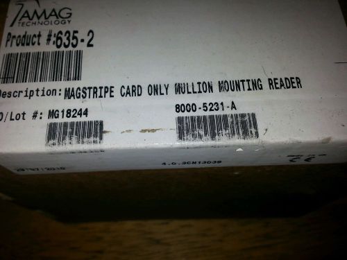 635-2 AMAG MAGSTRIPE CARD ONLY MULLION MOUNTING READER - FREE SHIPPING