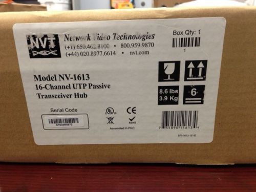NVT NV-1613 16 Channel UTP passive transceiver hub