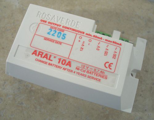 LOT (4) Rosaverde ARAL 10A/120 Lighting Backup Battery 12V Ni-Cd 0.7Ah
