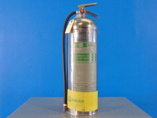 Water Fire Extinguisher BADGER WP-41 Class A WALL BRACKET minor scratches &amp; dent