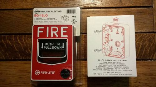 Firelite bg-12lob dual action outdoor fire alarm pull station free fast ship for sale