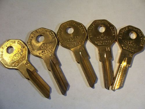 5 basco  briggs &amp; stratton  nos  master key  for   gm  1940 to 1970    key blank for sale
