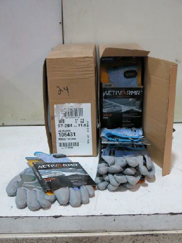 24 pair ansell 97-004 activarmr mason work gloves, size: 11(extra large) for sale