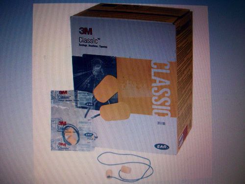 Ear Plugs - 3M - CLASSIC - 200 CORDED PAIRS - NEW