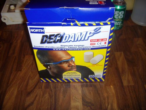 North Decidamp2 200 pairs of Disposable Earplugs NRR 29 dB About 200 Units NIB