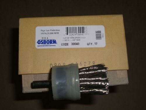 Osborn 1&#034; ruftuf knot .0104 wire end stainless steel brush edp 30040 for sale