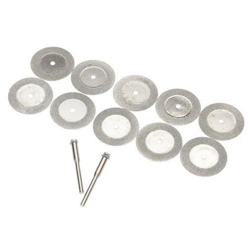 2015 10pcs 35mm diamond cut off disc wheel rotary tool w/ arbor for sale