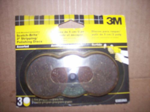 New! 3m 2&#034; stripping &amp; polishing discs 3-pack 03059na for sale