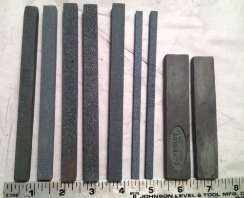Machinist tools *nice lot 9 sharpening stones most unused* lathe mill grinding for sale