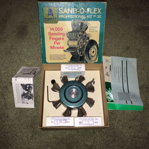 Merit sand-o-flex professional kit no. 35 / 350r - vintage, new - never used for sale