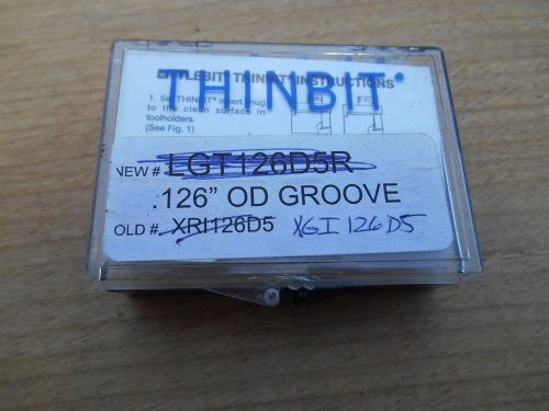Kaiser thinbit o.d. groove inserts ,xgi126d5 , .126&#034; , 10 inserts for sale