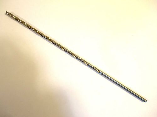 Carbide Tipped Twist Drill Bit #22 (.1570), 8” OAL, USA, New.