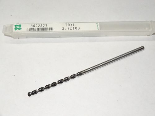 Osg 2.7mm 0.1063&#034; wxl fast spiral taper long length twist drill cobalt 8622827 for sale