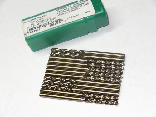 12 new PTD #32 QC41CO Screw Machine Length HSCo Cobalt Twist Drills Bronze 60232