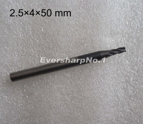 Lot 1pcs solid carbide flat endmills 2 flute dia 2.5mm shank dia 4.0mm hrc45 for sale