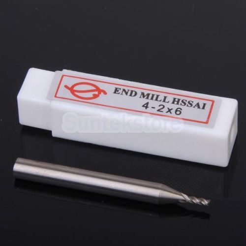 New hss 4-flute 2mm x 6mm shank all-ground end milling mill cutter cutting tool for sale