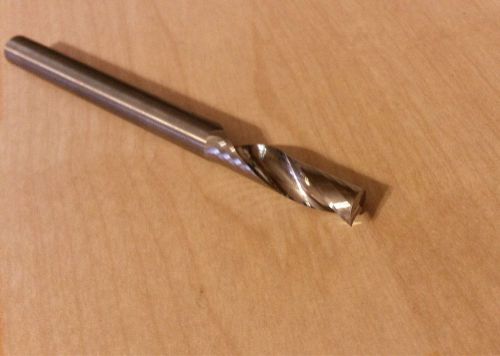 (4 pc)- 8.0 mm single flute carbide end mill/router bit, 32mm loc, 100mm oal for sale