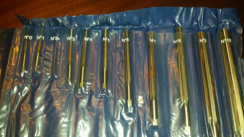 TAPERED PIN REAMERS Straight flute  set 0-10. Free shipping