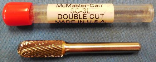 McMaster-Carr SC-3L Pro Quality Double Cut Carbide Cylindrical Radius End Burr