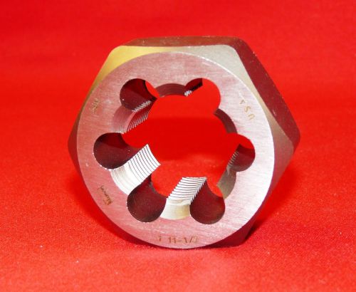 Irwin 7407 1&#034; -11-1/2 npt pipe die nut hex rethread usa made 2-3/8&#034; hex  chaser for sale