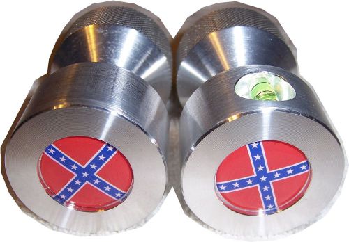 Two hole pins. vertical level vial. standard, 1/2&#034; to 1-5/8&#034; rebel. aluminum! for sale