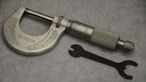 New  starrett no. 1230 0-1&#034; micrometer ratchet thimble new in box for sale