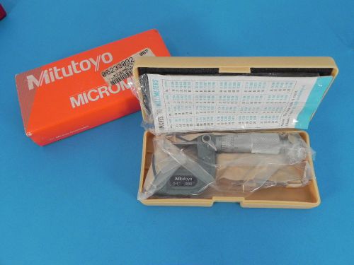 Mitutoyo outside micrometer0-1&#034;x.0001&#034; x .187&#034; anvil tool spherical for sale